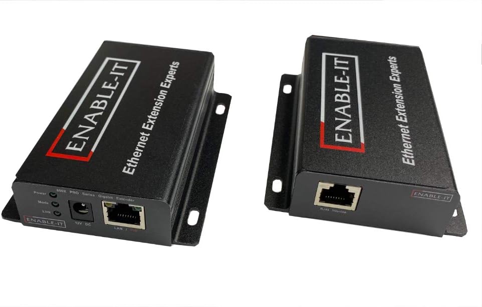 Enable-IT 860X PRO 1-Port Gigabit Ethernet Extender Kit over 1-pair wiring